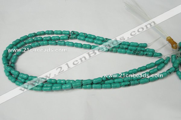 CNT372 15.5 inches 5*10mm bone turquoise beads wholesale