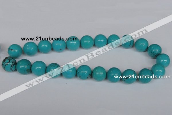 CNT38 16 inches 3mm round turquoise beads wholesale