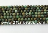 CNT410 15.5 inches 6mm round natural turquoise beads wholesale