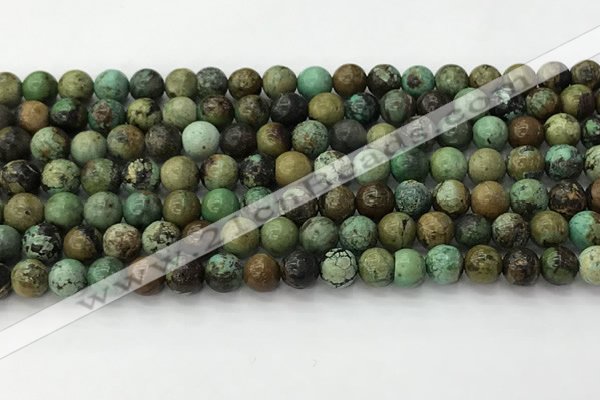 CNT410 15.5 inches 6mm round natural turquoise beads wholesale