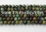 CNT411 15.5 inches 8mm round natural turquoise beads wholesale