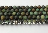 CNT412 15.5 inches 10mm round natural turquoise beads wholesale