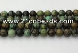 CNT413 15.5 inches 12mm round natural turquoise beads wholesale