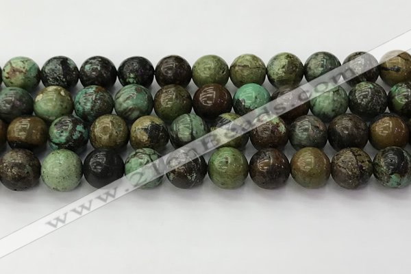 CNT413 15.5 inches 12mm round natural turquoise beads wholesale
