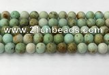 CNT418 15.5 inches 10mm round mongolian turquoise beads wholesale