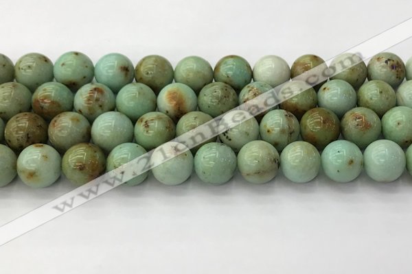 CNT419 15.5 inches 12mm round mongolian turquoise beads wholesale