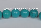 CNT42 16 inches 10mm round turquoise beads wholesale