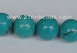 CNT46 16 inches 18mm round turquoise beads wholesale