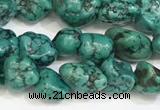 CNT517 15.5 inches 7*7mm - 8*10mm nuggets turquoise gemstone beads