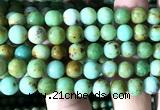 CNT582 15 inches 8mm round natural Mongolian turquoise beads