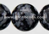 COB24 15 inches 10mm round snowflake obsidian gemstone beads wholesale