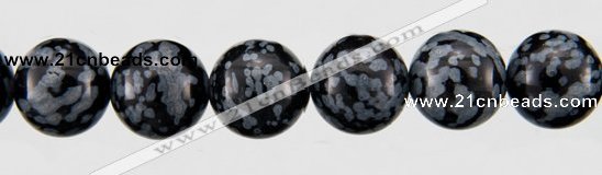 COB24 15 inches 10mm round snowflake obsidian gemstone beads wholesale