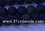 COB278 15.5 inches 6mm round matte golden obsidian beads wholesale