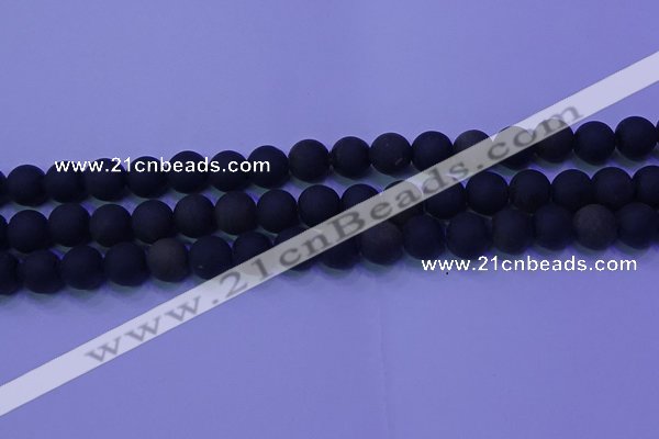 COB279 15.5 inches 8mm round matte golden obsidian beads wholesale