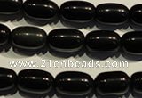 COB462 15.5 inches 10*14mm drum black obsidian beads wholesale