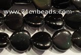 COB467 15.5 inches 10*10mm heart black obsidian beads wholesale