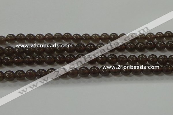 COB600 15.5 inches 6mm round ice black obsidian beads wholesale