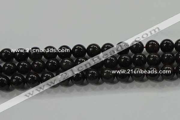 COB602 15.5 inches 10mm round ice black obsidian beads wholesale