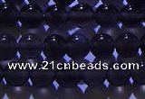 COB701 15.5 inches 6mm round ice black obsidian beads wholesale