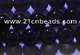 COB702 15.5 inches 8mm round ice black obsidian beads wholesale