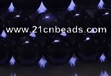 COB703 15.5 inches 10mm round ice black obsidian beads wholesale