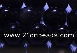 COB704 15.5 inches 12mm round ice black obsidian beads wholesale