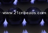 COB707 15.5 inches 18mm round ice black obsidian beads wholesale