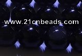 COB713 15.5 inches 10mm round ice black obsidian beads wholesale