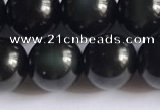 COB723 15.5 inches 10mm round black obsidian gemstone beads