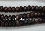 COJ10 15.5 inches 5*8mm rondelle blood jasper gemstone beads