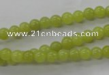 COJ102 15.5 inches 6mm round olive jade beads wholesale