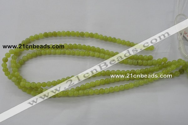 COJ102 15.5 inches 6mm round olive jade beads wholesale