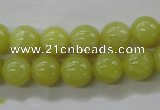 COJ104 15.5 inches 10mm round olive jade beads wholesale