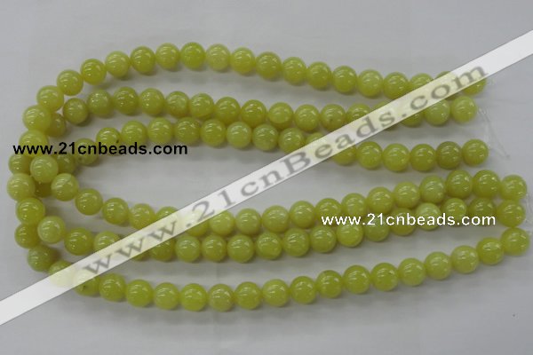 COJ104 15.5 inches 10mm round olive jade beads wholesale