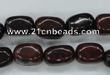 COJ14 15.5 inches 10*15mm nuggets blood jasper gemstone beads