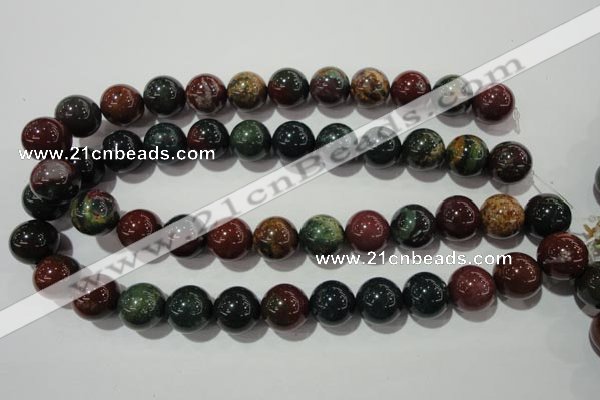 COJ306 15.5 inches 16mm round Indian bloodstone beads wholesale