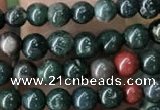 COJ330 15.5 inches 4mm round Indian bloodstone beads wholesale