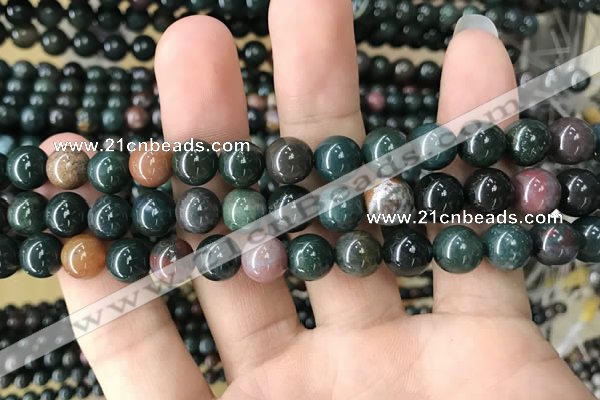 COJ332 15.5 inches 8mm round Indian bloodstone beads wholesale