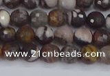 COJ361 15.5 inches 6mm faceted round outback jasper beads