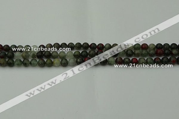 COJ450 15.5 inches 4mm round blood jasper beads wholesale