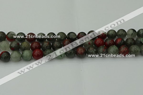 COJ454 15.5 inches 12mm round blood jasper beads wholesale