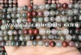 COJ481 15.5 inches 6mm round blood jasper beads wholesale