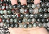 COJ483 15.5 inches 10mm round blood jasper beads wholesale