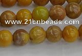 COJ601 15.5 inches 6mm round orpiment jasper beads wholesale