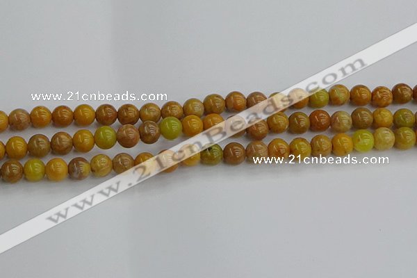 COJ601 15.5 inches 6mm round orpiment jasper beads wholesale