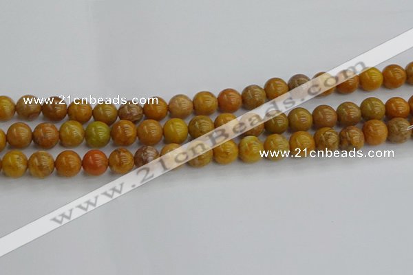 COJ602 15.5 inches 8mm round orpiment jasper beads wholesale