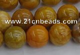 COJ603 15.5 inches 10mm round orpiment jasper beads wholesale