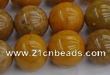 COJ604 15.5 inches 12mm round orpiment jasper beads wholesale