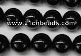 CON06 15.5 inches 14mm round black onyx gemstone beads