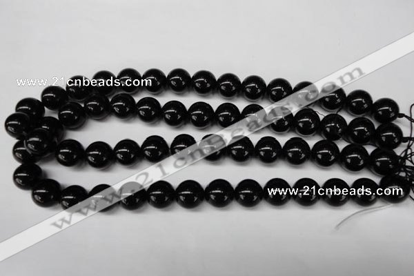 CON06 15.5 inches 14mm round black onyx gemstone beads